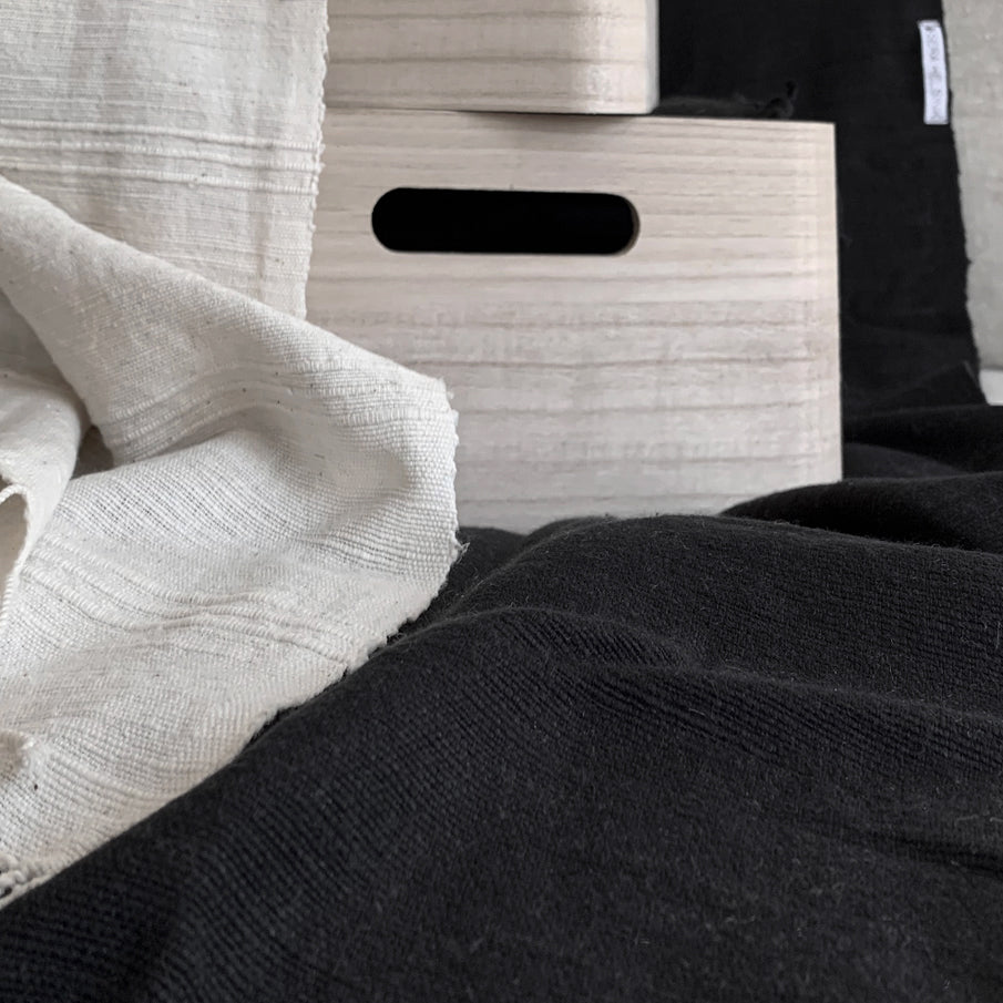Musta Towel Collection | Pure Black - Hand Woven